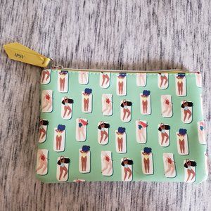 [ipsy] Light Green Summer Swimsuit Makeup Cosmetics Bag